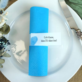 Serviettenring zum Geburtstag - Design Fingerprint