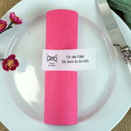 Serviettenring zum Geburtstag, Design Nicht wringen!