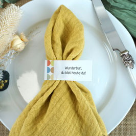 Serviettenring zum Geburtstag, Design Vintage