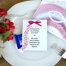 Fruchtgummi Kommunion/Konfirmation, Design Fischschwarm