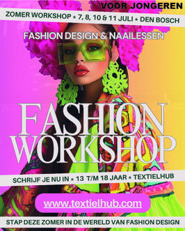 ZOMER WORKSHOP | FASHION DESIGN | 13 TOT 18 JAAR