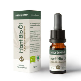 Medi Hemp Hanf Bio Öl 2,5% 10 ml