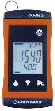Kompakter CO2 Monitor mit integriertem Sensor und Alarm   G 1910-02