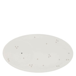 Bastion Oval plate  Little flowers