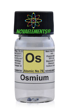 Osmio 0.1 grammi >99.95% pezzi cristallini con certificato