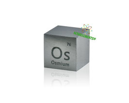 Osmio cubo densità 10mm >99.95% con certificato analisi