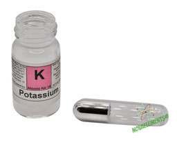 Potassio metallico 99.9% privo di ossido, in argon e fiala