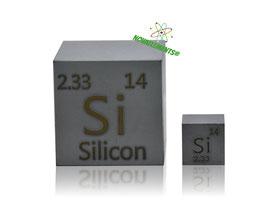 Silicio cubo 25.4mm 99.999% puro