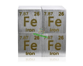 Ferro metallico cubo 25.4mm 99.9% (1 inch) versione corretta