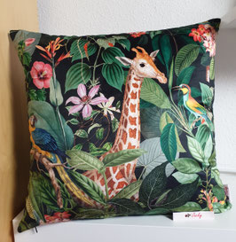 Samt Kissenhülle Giraffe