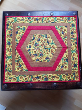 Patchwork-Tischdecke Kaleidoskop mit Sonnenblumen