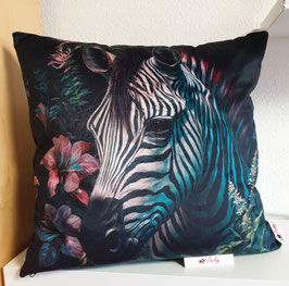 Samt Kissenhülle Zebra