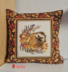 Patchwork-Kissenhülle Igel