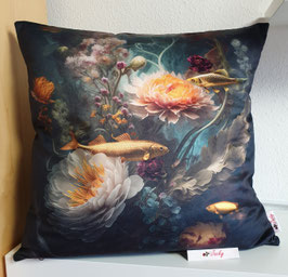 Samt Kissenhülle Fische