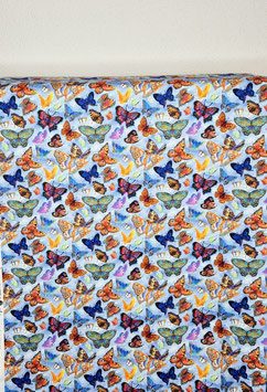 Patchworkstoff Schmetterling bunt Himmel