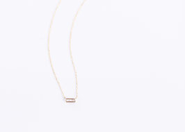 Princess Cut Diamond 3P Necklace