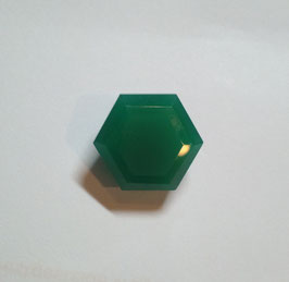13.15 Ct Amazing Natural  Columbian Hexagon Cut Green Emerald