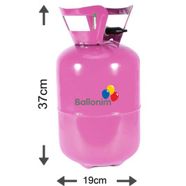 Helium Ballongas Einwegflasche 0,22m³ zum Befüllen von ca. 30 Luftballons mit einem Durchmesser von 23cm