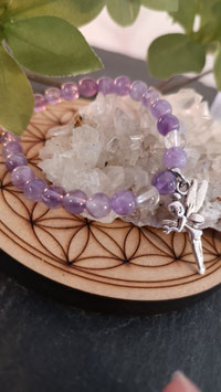 Bracelet Améthyste " La gardienne des songes"
