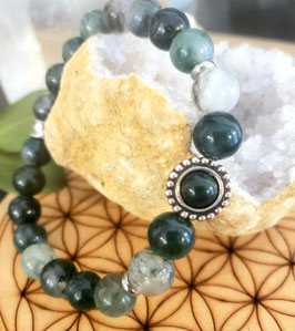 Bracelet agate mousse