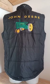 Body warmer noir brode john Deere row crop