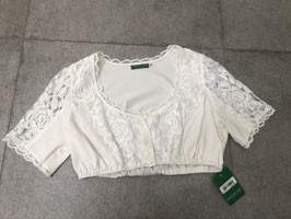 Trachtenbluse in creme mit Pailletten in Gr. 42 von country line, UVP 53 EUR
