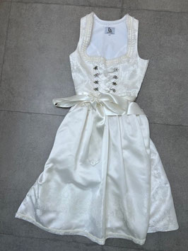 schönes Hochzeitsdirndl Henriette von Bergweiss in Gr. 36 in ecru, Rocklänge 70 cm, UVP 270€