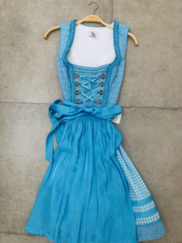 Dirndl von Bergweiss in Größe 42 in türkis, Rocklänge 60 cm, UVP 145 EUR