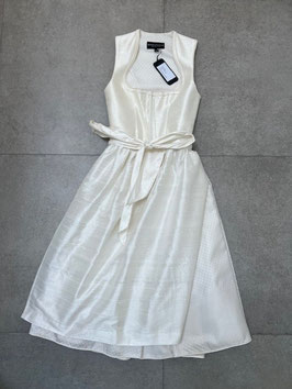 100% Seide, Hochzeitsdirndl Valerie Gr. 34 in ivory von Kinga aus 100% Seide (Dirndl und Schürze), UVP 850€