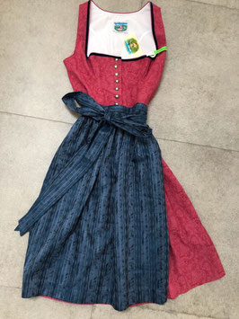 Dirndl Gr. 40 dunkelblau/beere von Turi Landhaus, Rocklänge 70 cm, UVP 200 EUR