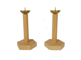 木製蝋燭台 檜製