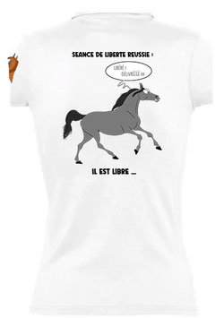Polo en jersey blanc - Liberté