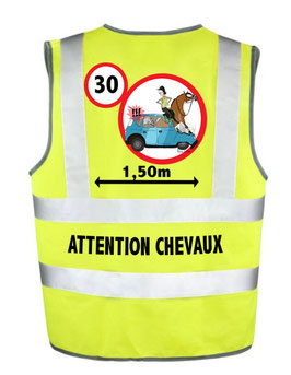 Gilet de sécurité adulte avec dessin