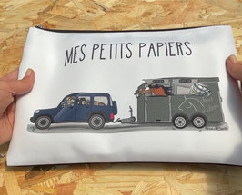 Grande trousse pour papiers de voiture / van