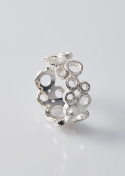 Silber Ring "Bubble" - 925 Sterling Silber