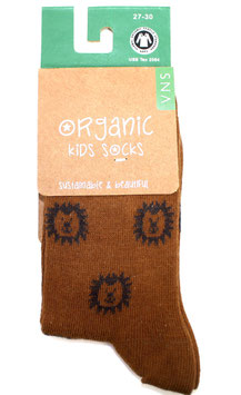 Organic Kids Socks- Brauner Löwe