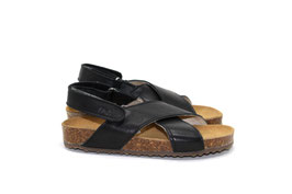 Emel E2712 Fußbettsandale Schwarz