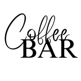 Schriftzug "Coffee BAR"