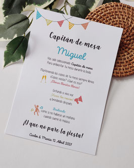Capitán de mesa Party