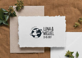Sello viajero Luna