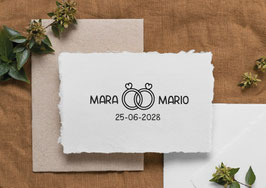 Sello anillos de boda