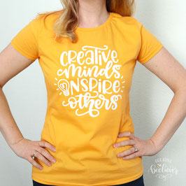 T-Shirt Creative Minds -Gelb
