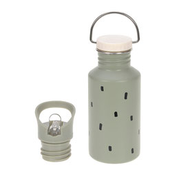 Gourde en inox Happy Print olive LASSIG