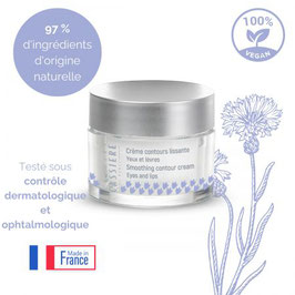 CREME CONTOURS LISSANTE YEUX & LEVRES au Bleuet d'Auriac