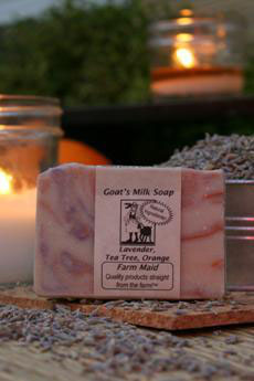 Lavender, Tea Tree & Orange Goat's Milk Soap ~ All Natural