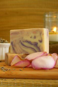 Rose Lavender Goat's Milk Soap ~ All Natural