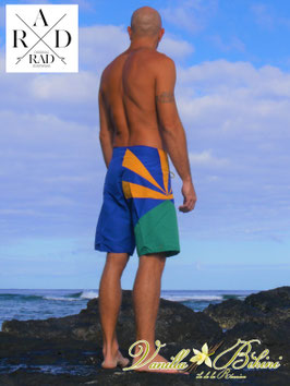 BOARDSHORT REUNION BLEU
