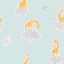 BW Giraffe auf der Wolke mint