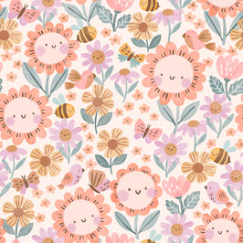 Jersey EP Blume mit Bienchen