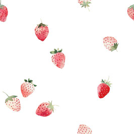 Jersey EP Erdbeeren weiß